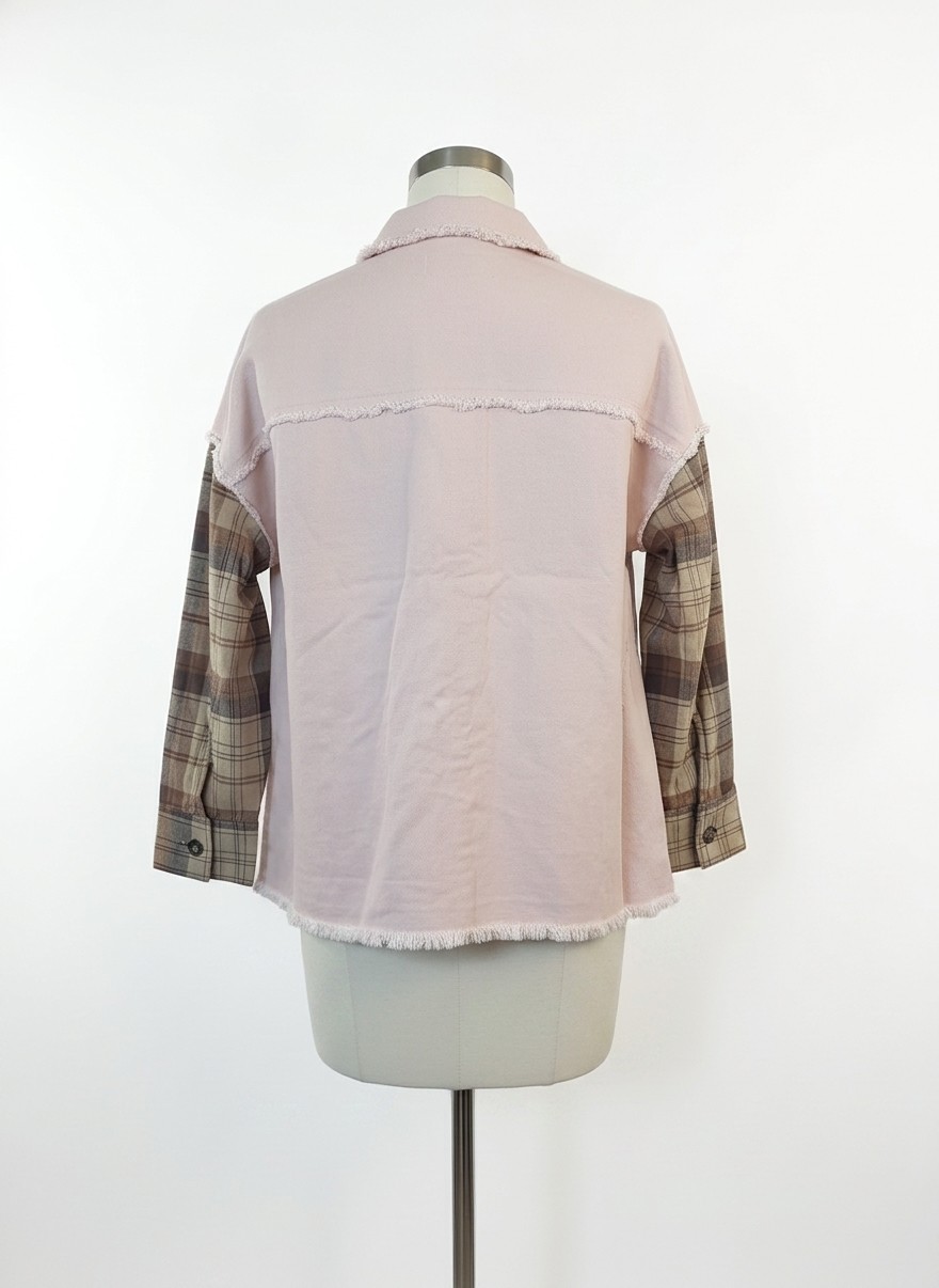 Denim & Plaid Flannel Shacket