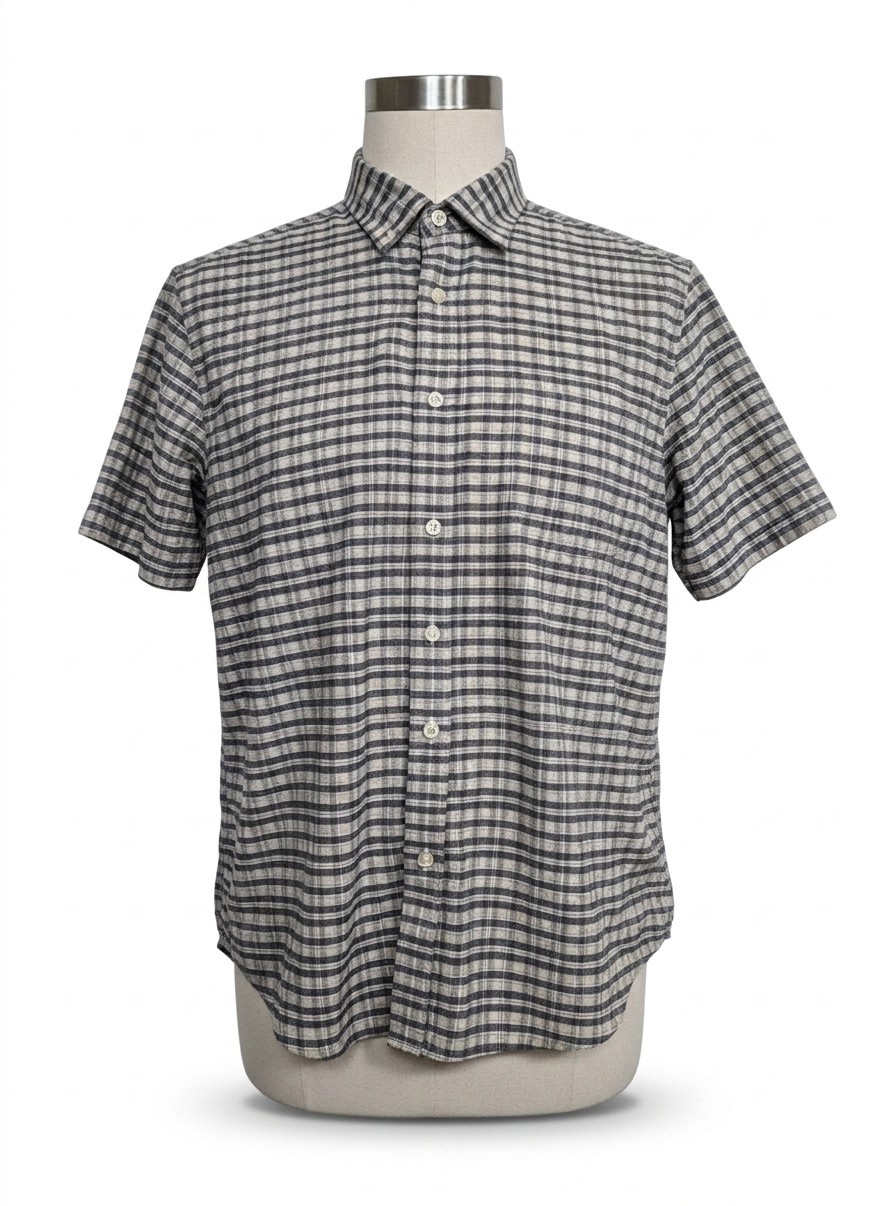 Natural Weave SS BU Shirt, Large