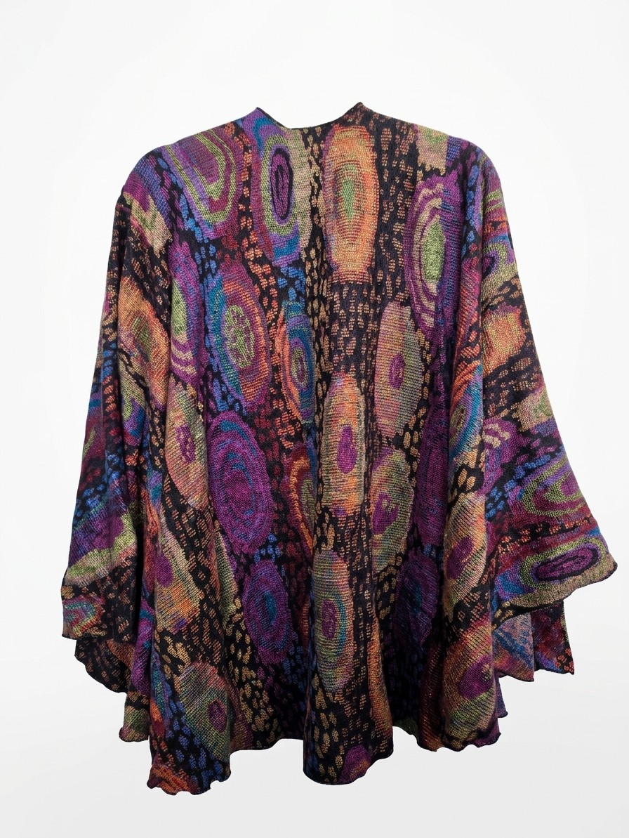 Rapti 100% Cashmere Reversible loop Shawl, OS
