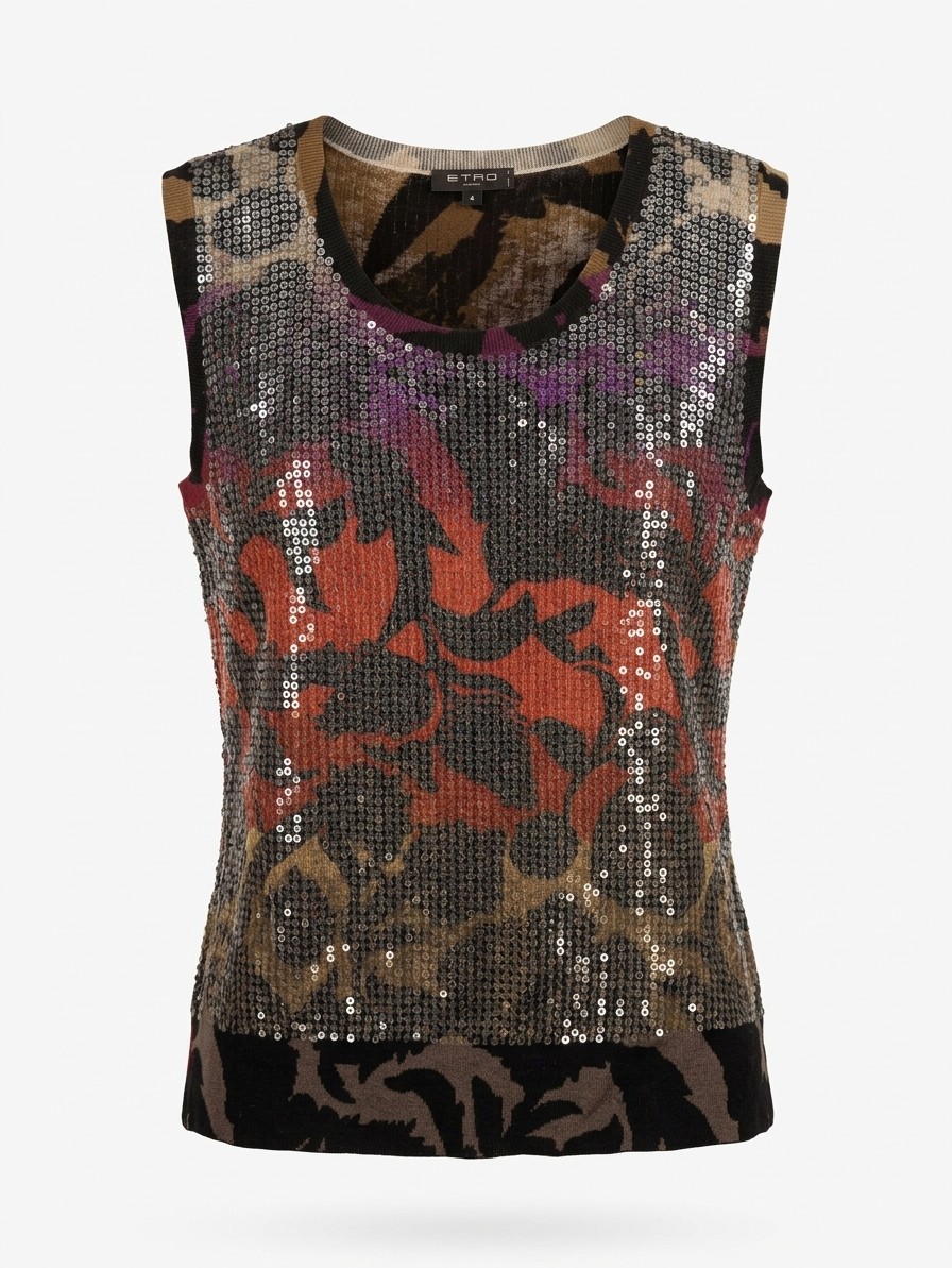Etro Sequin SL Top, 48