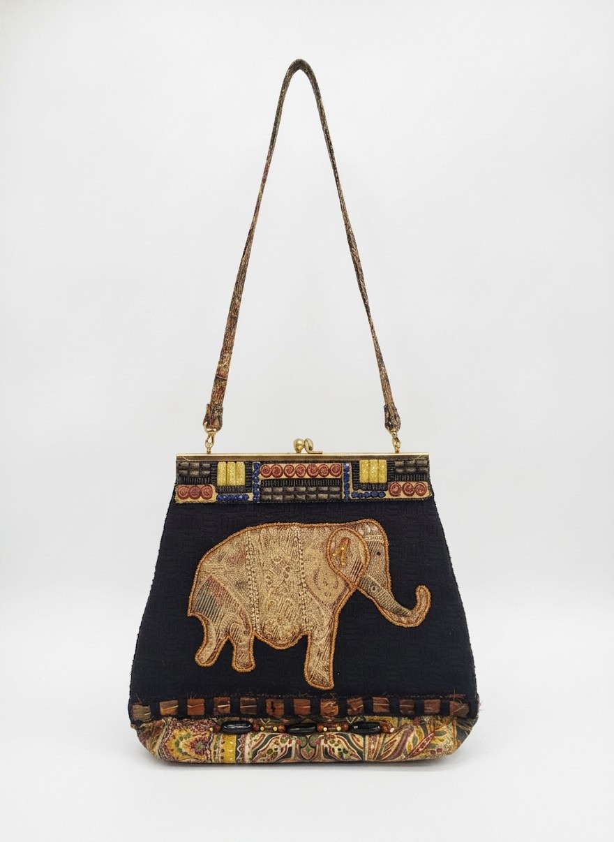 Mary Frances Elephant Tapestry Bag