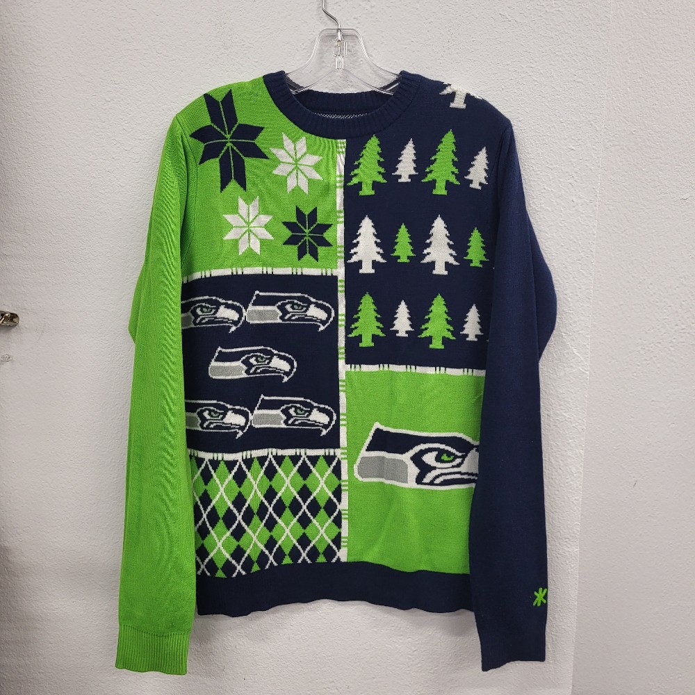 NFL X-Mas Seahawks Sweater, Medium