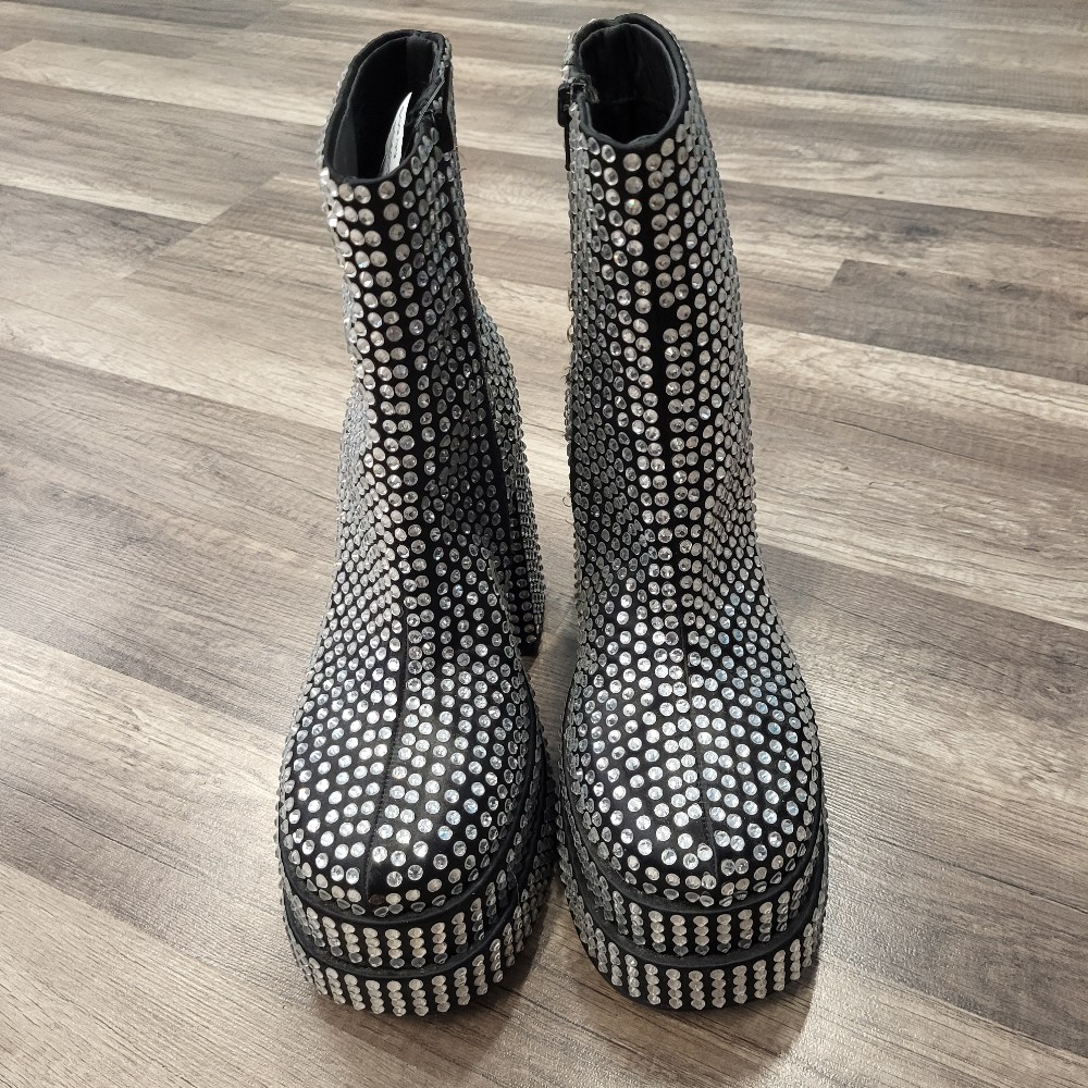 Steve Madden Jewel Stud Platform Boots, 8.5