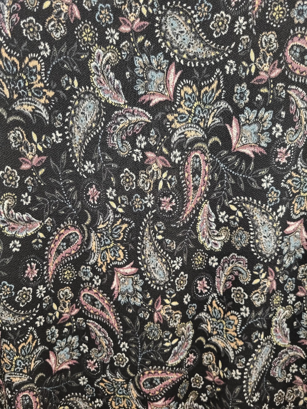 MTS Paisley Print LS Dress, Medium