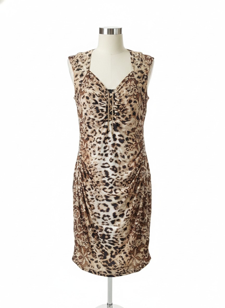 Cache Leopard Print Dress