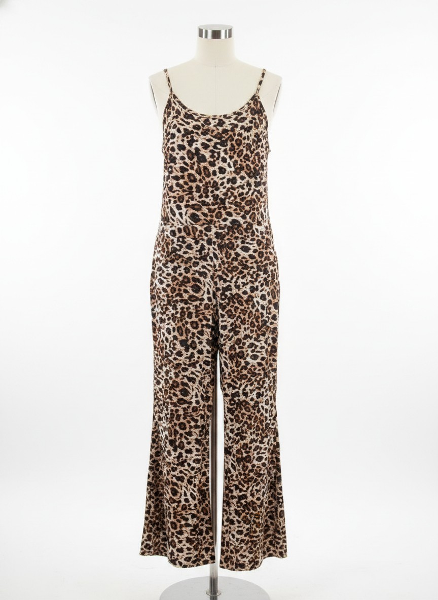 Shosho Lepoard Print Jumpsuit