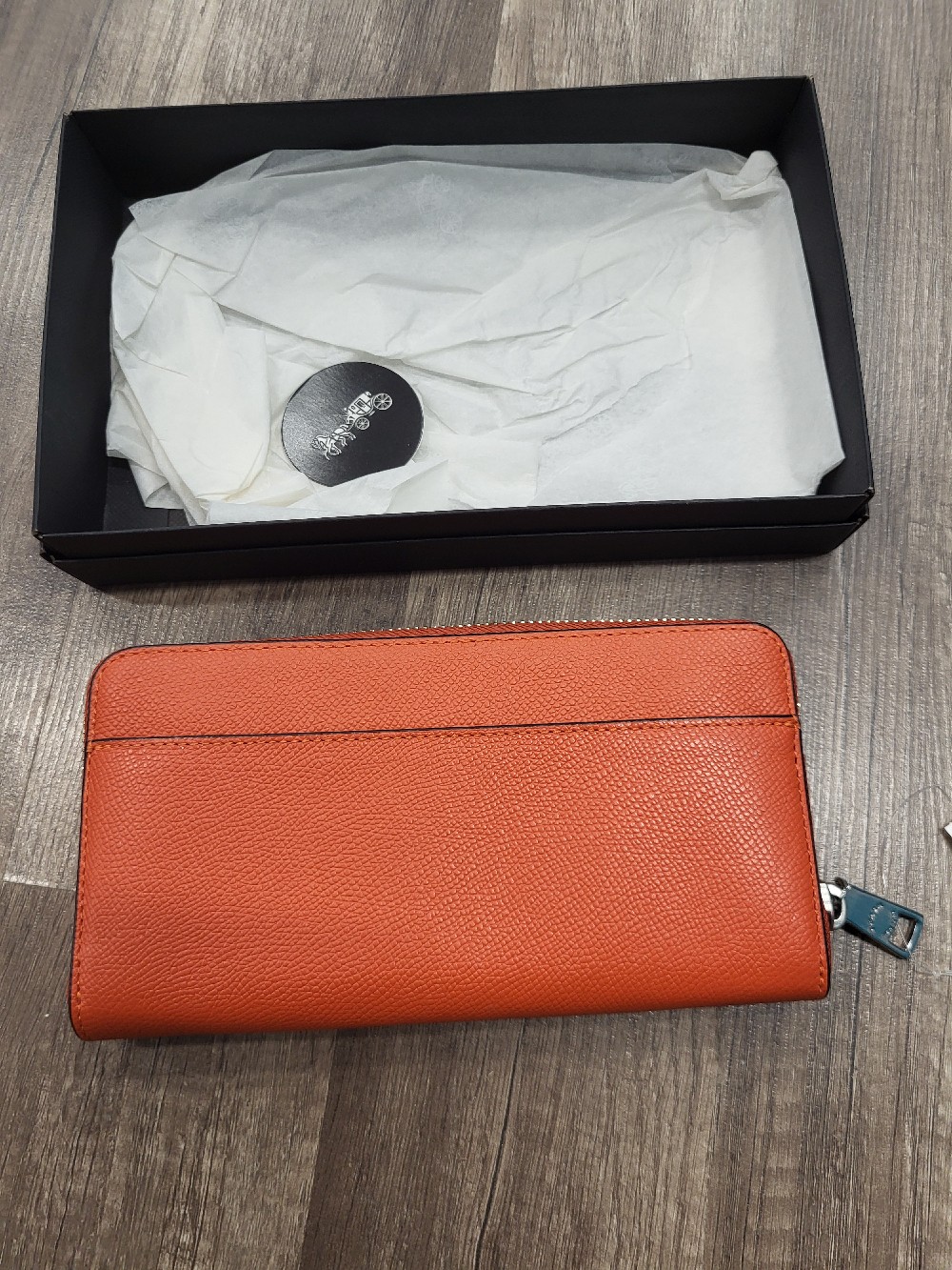 Coach Accordion Wallet with Signature Interior-New