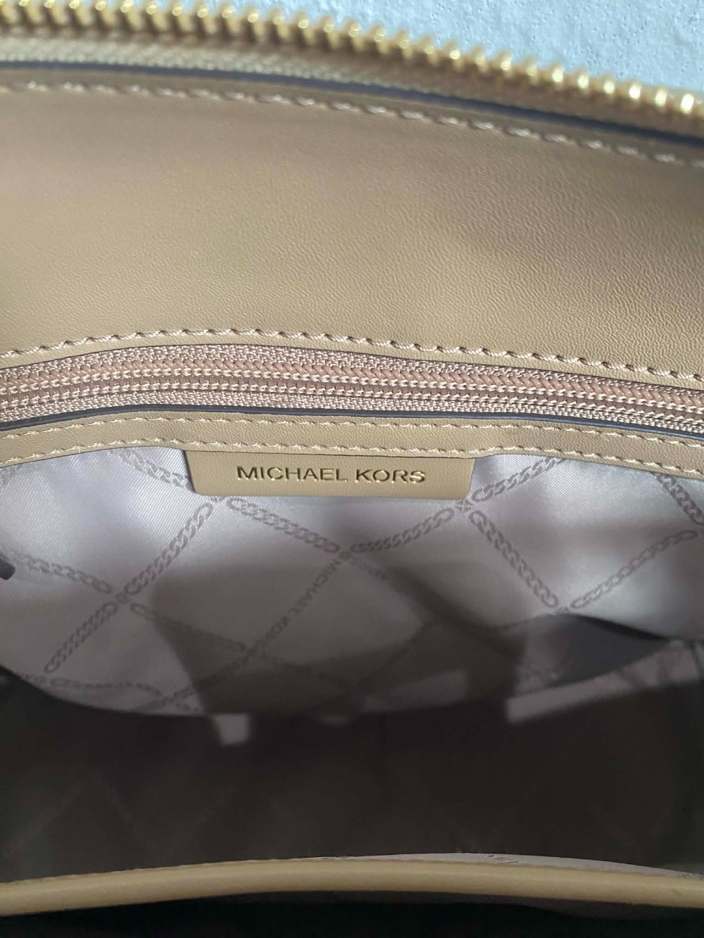 Michael Kors Marylin Metallic Saffiano Leather Bag