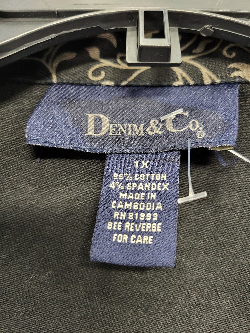 Denim & Co Jacket, 1X