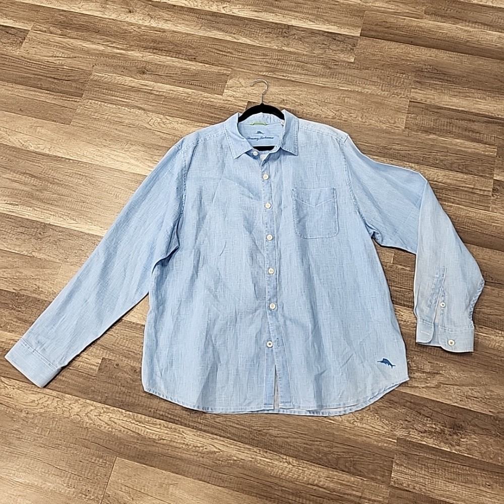 Tommy Bahama Linen LS BU Shirt, XL