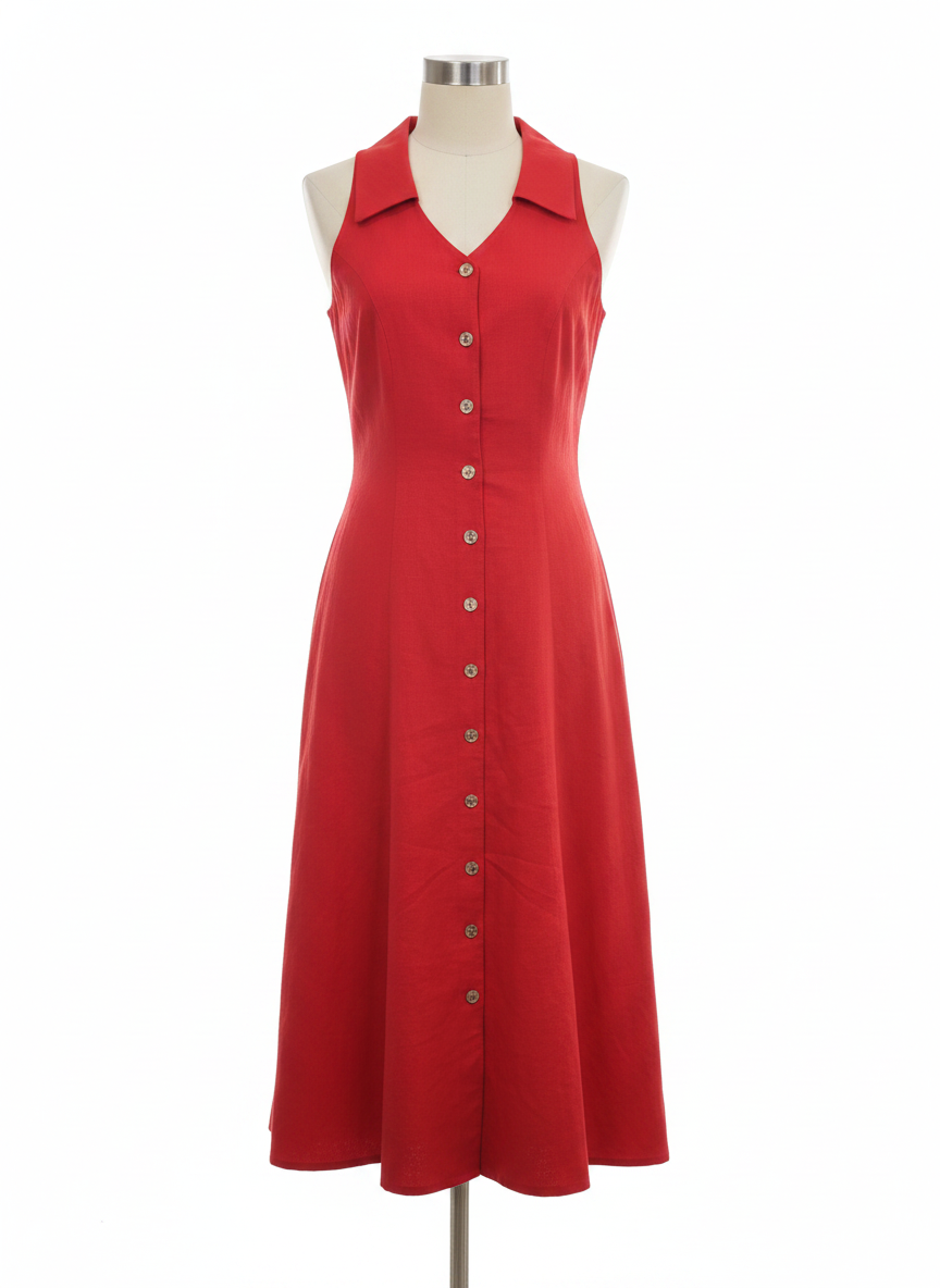 Coldwater Creek SL Cotton/Linen Dress, 6