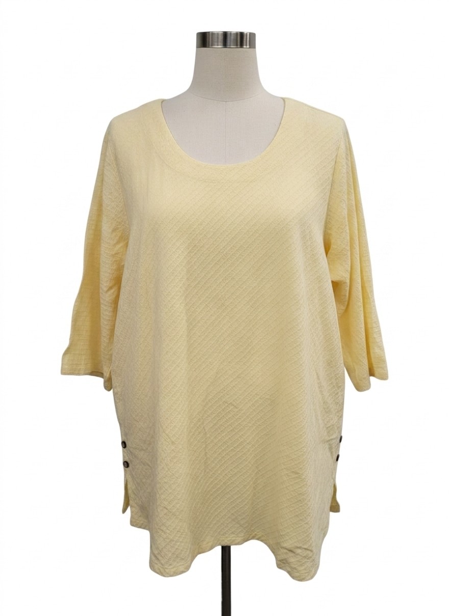 Focus 3/4 Slv Top, XL
