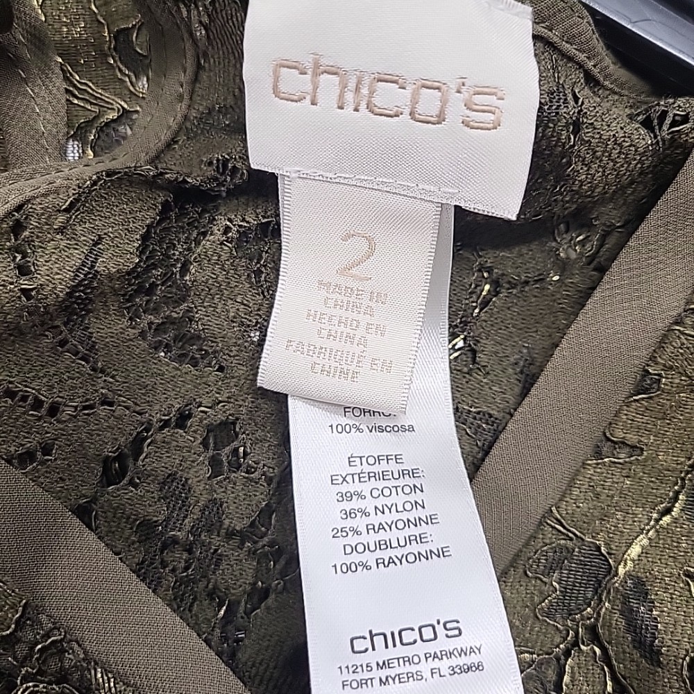 Chicos Lace SS Top, 2