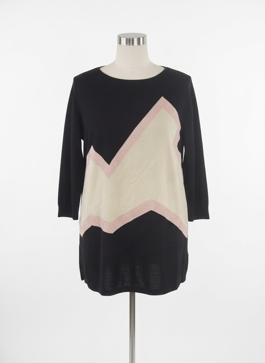 Cristina Paris 3/4 Slv Top, M/L