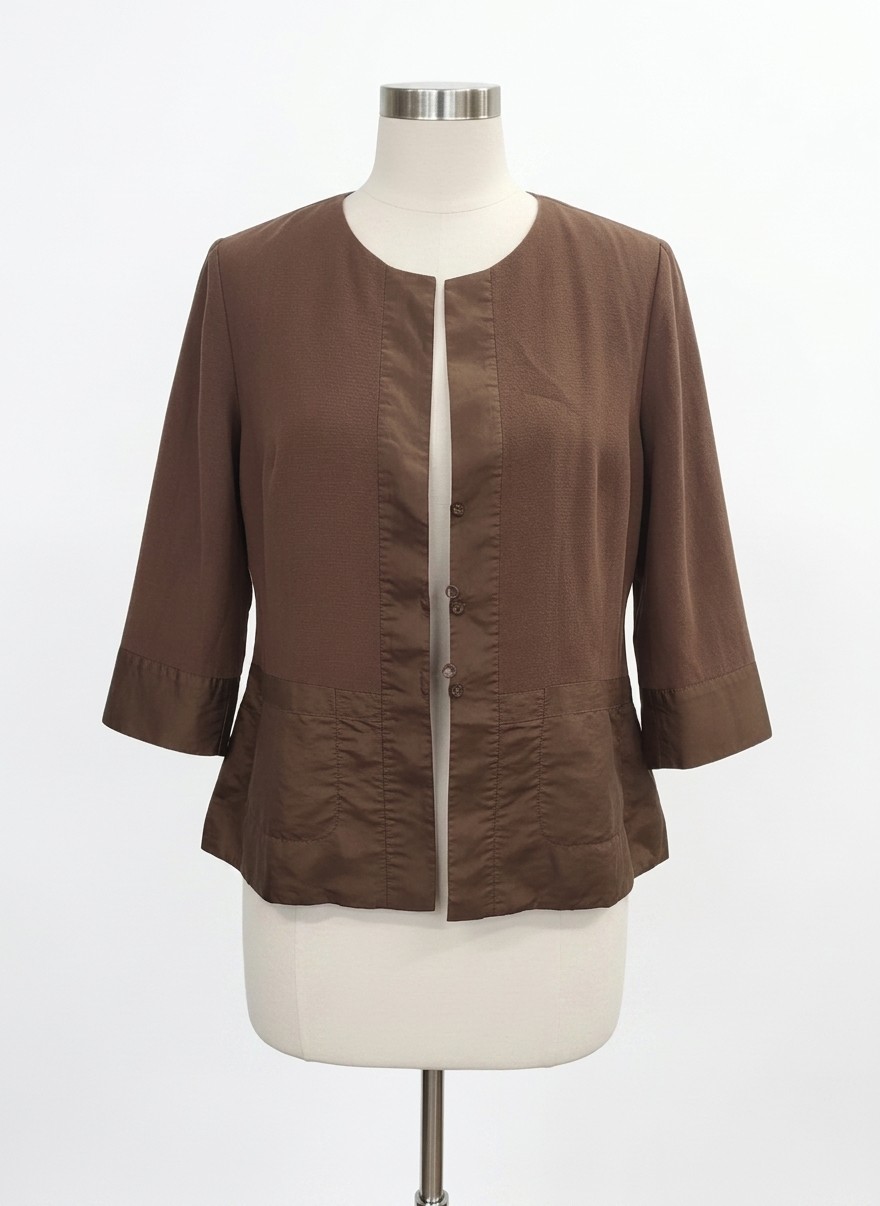 Eileen Fisher Cotton/Silk Jacket, Large