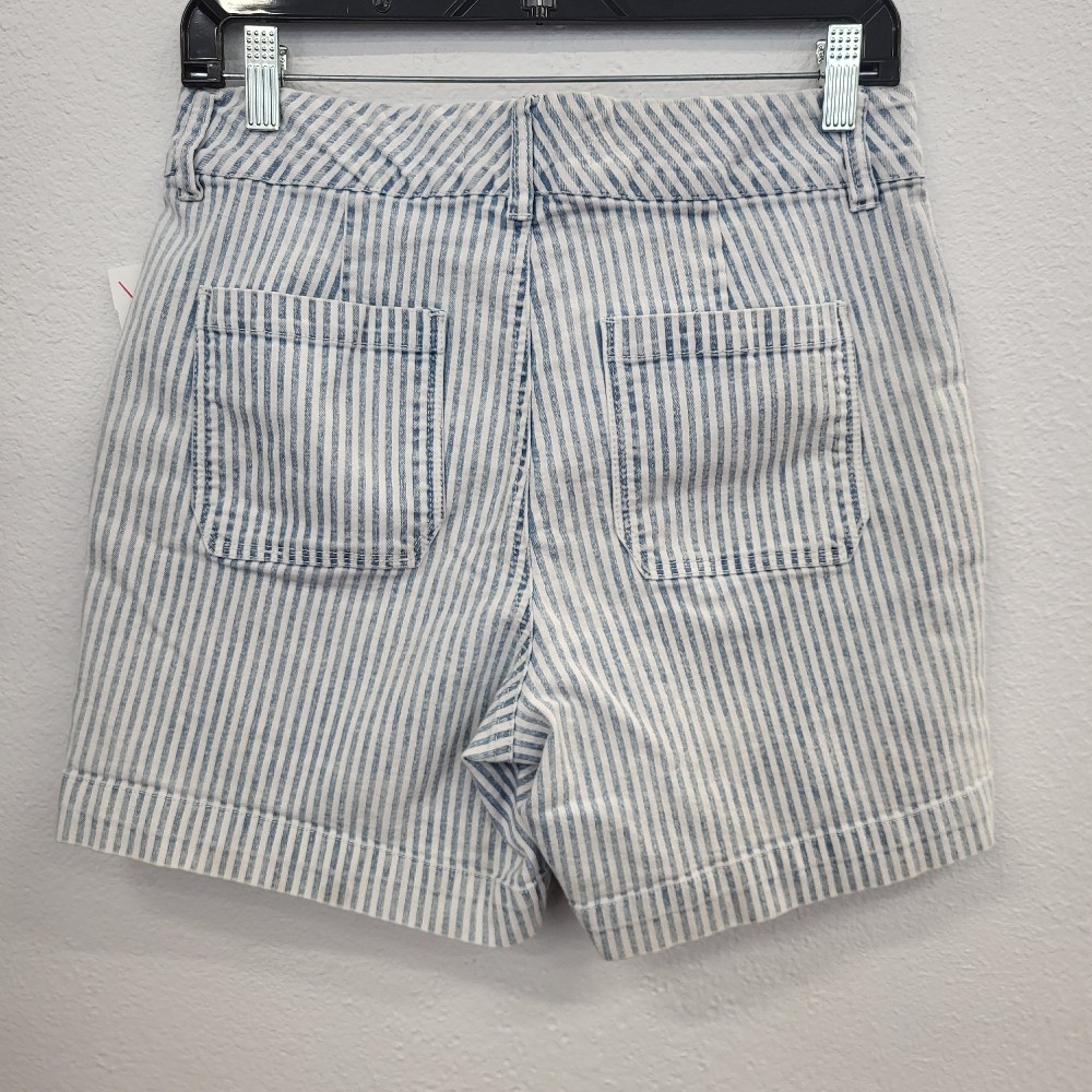 1948 Striped Denim Shorts, 8