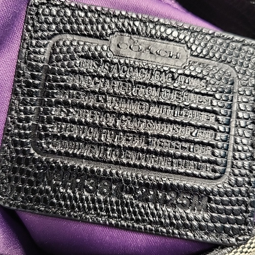 Vintage Coach Monogram Canvas Bag