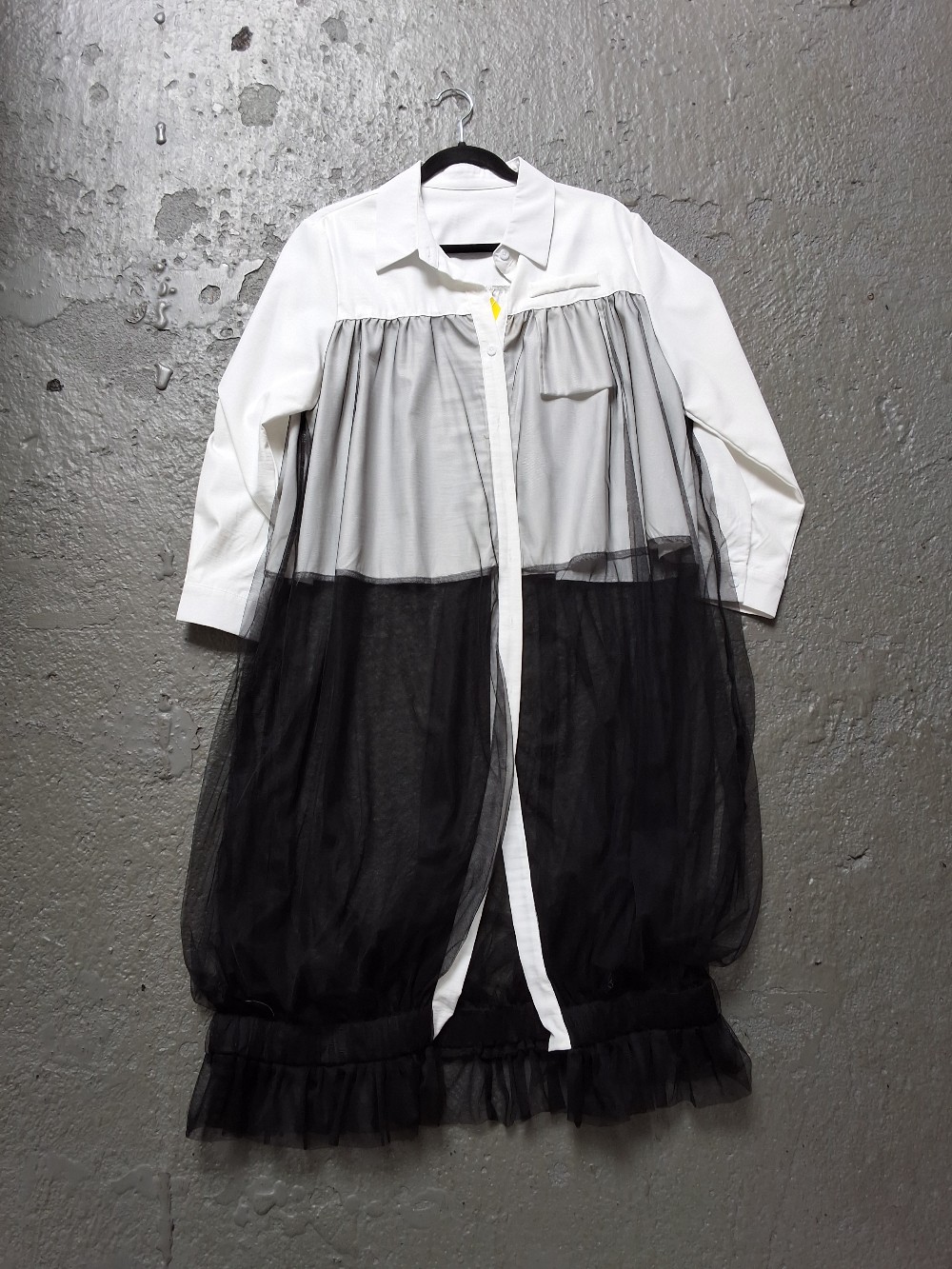Mesh Collared LS