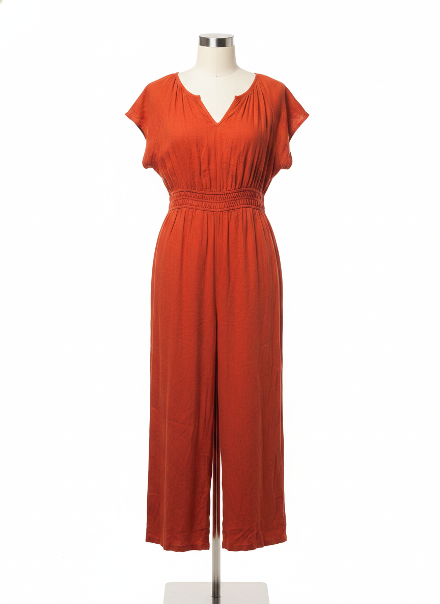 Tahari Linen Blend Jumpsuit