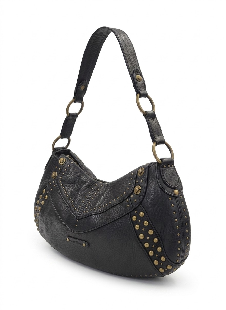 Vintage Y2K Cole Haan Village Paillette Sutdded Shoulder Bag