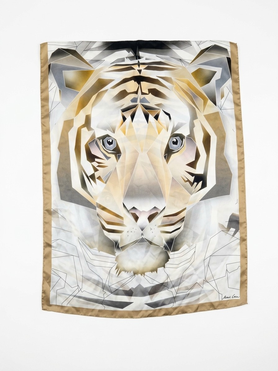 Marc Cain Tiger Silk Scarf