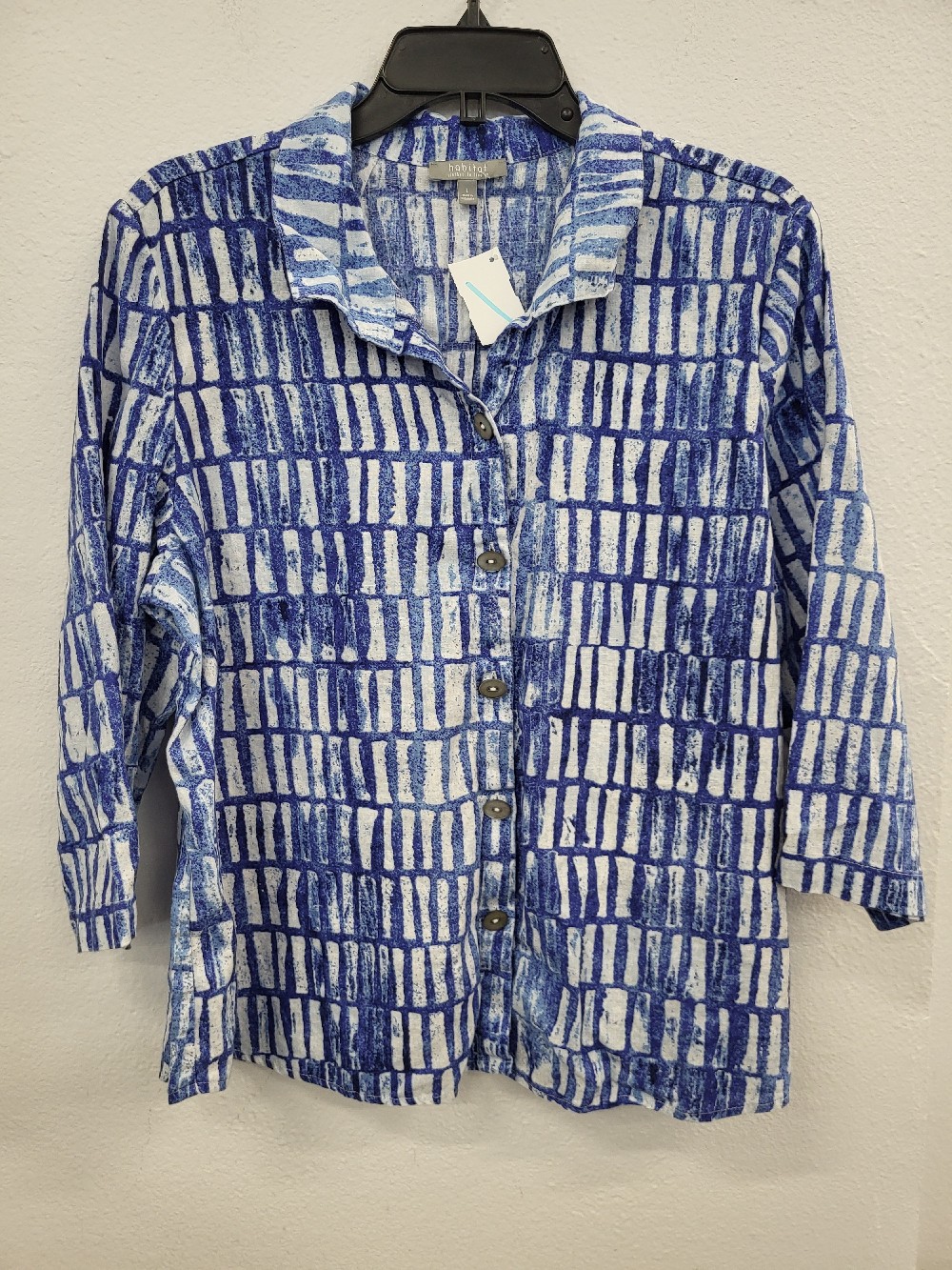 habitat 3/4 Slv BU Top, Large