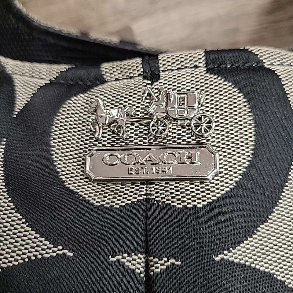 Vintage Coach Monogram Canvas Bag