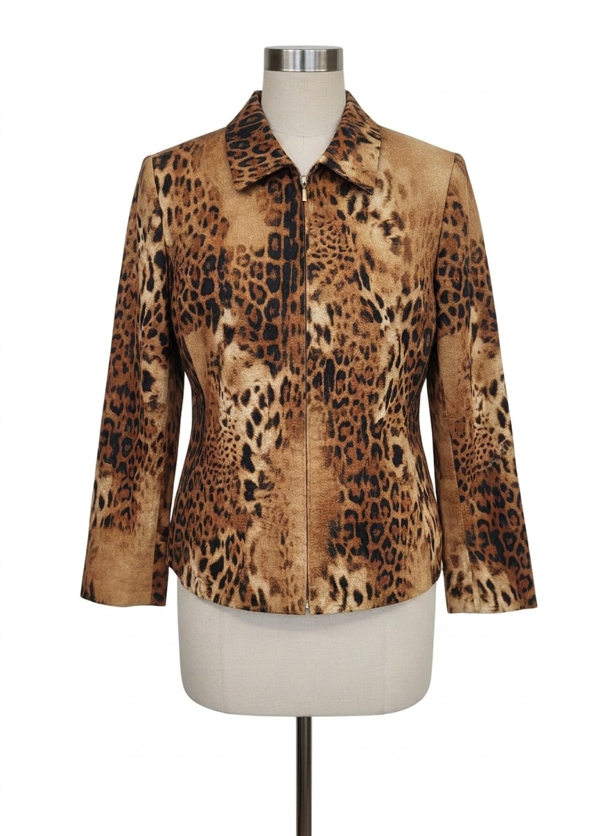 Dana Buchman Leopard Print Jacket, 6