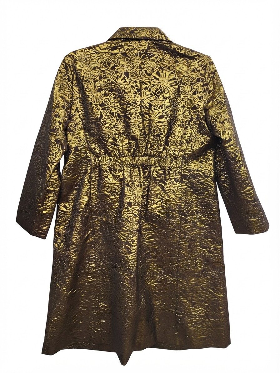 DKNY Gold Embossed  Coat, 10