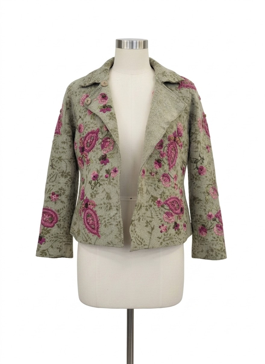 Susan Bristol Hand Embroidered Blazer, Small