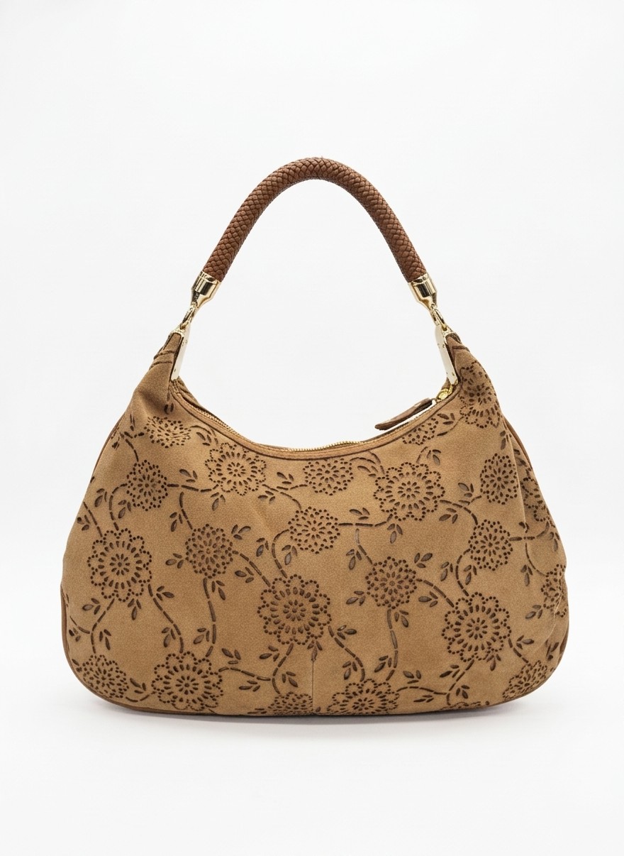 Cole Haan H06 Suede Hobo Bag