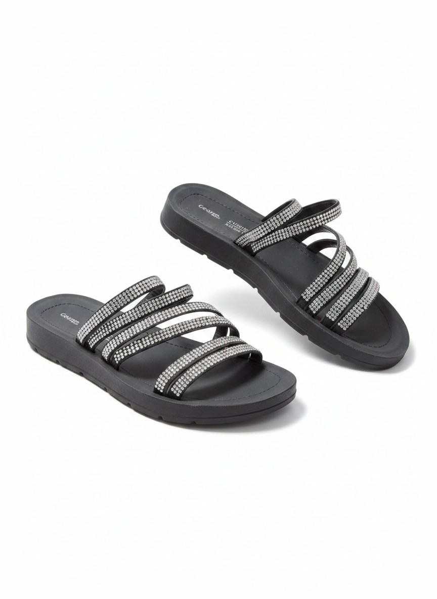 George Rhinestone Sandals
