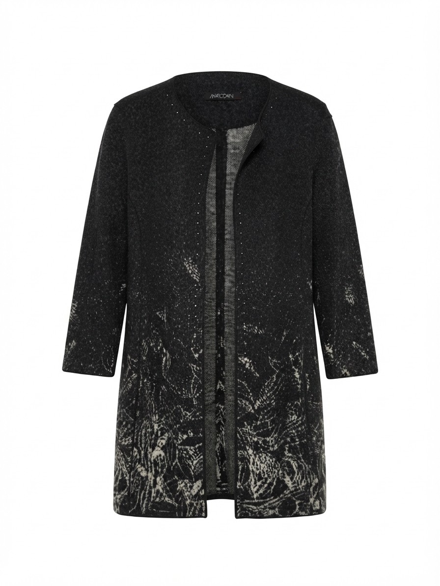 Marc Cain Long Wool Cardigan/Coat, N4
