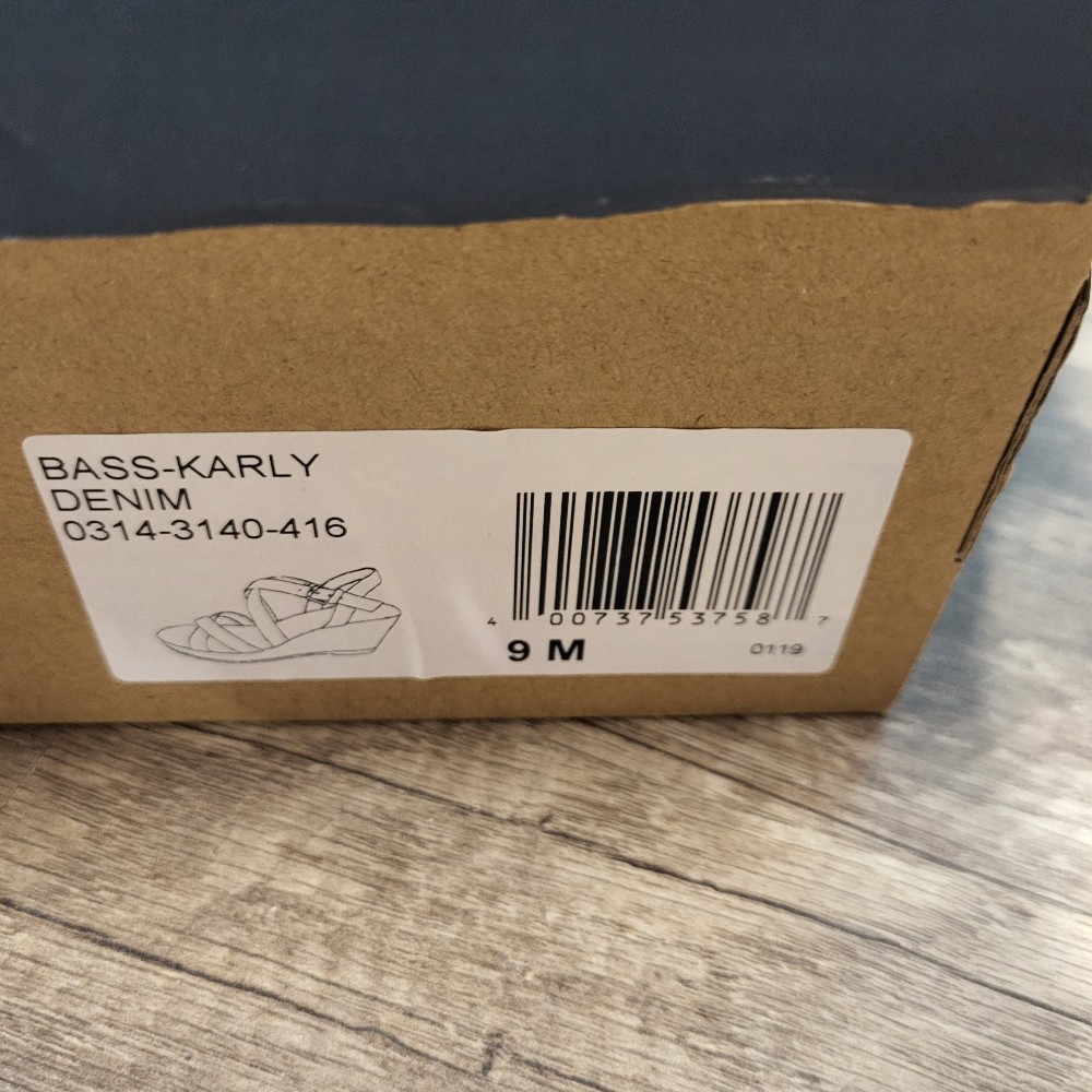 Bass Karly Denim Wedge Shoes, 9M