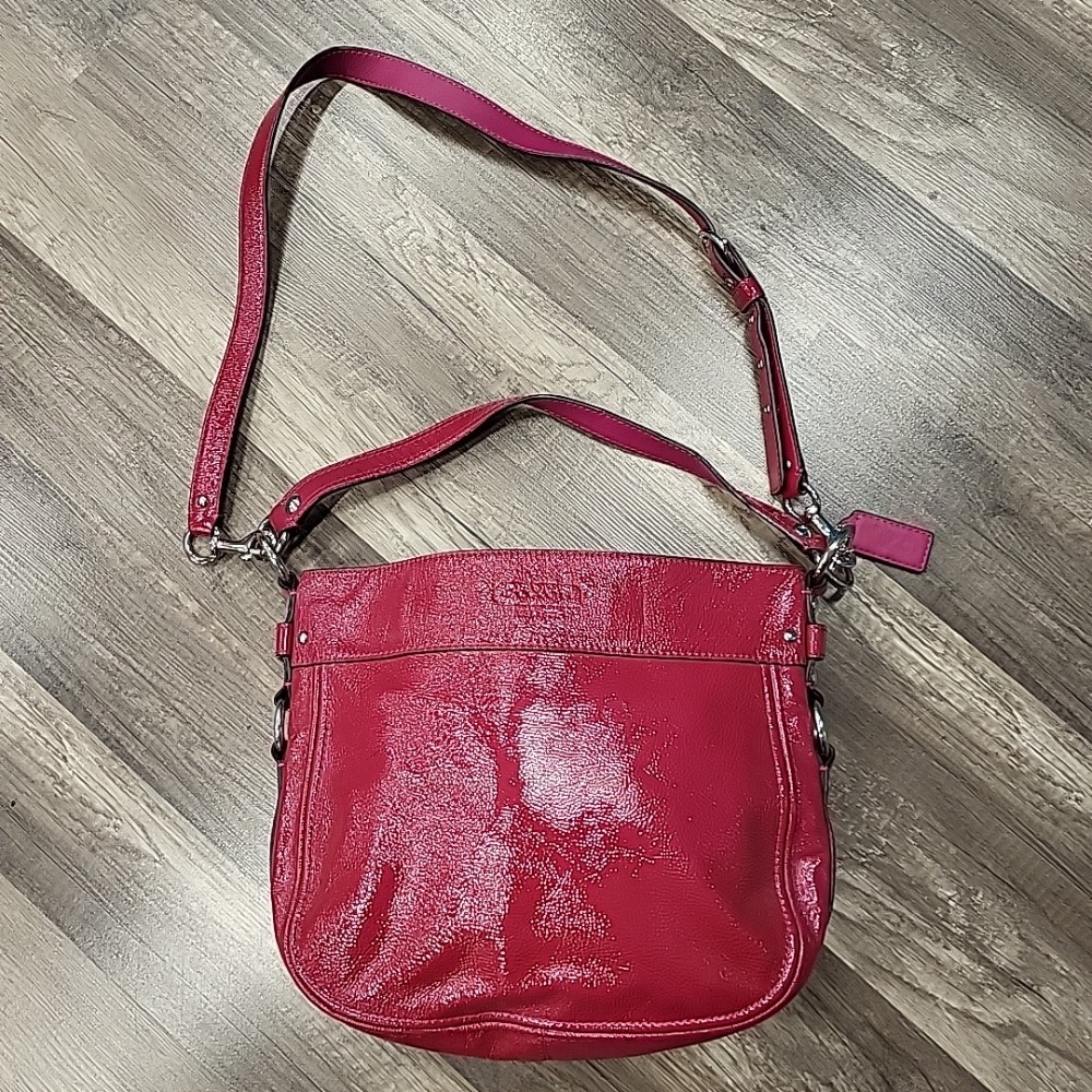 Vintage Coach Zoe Hobo Bag, Red,