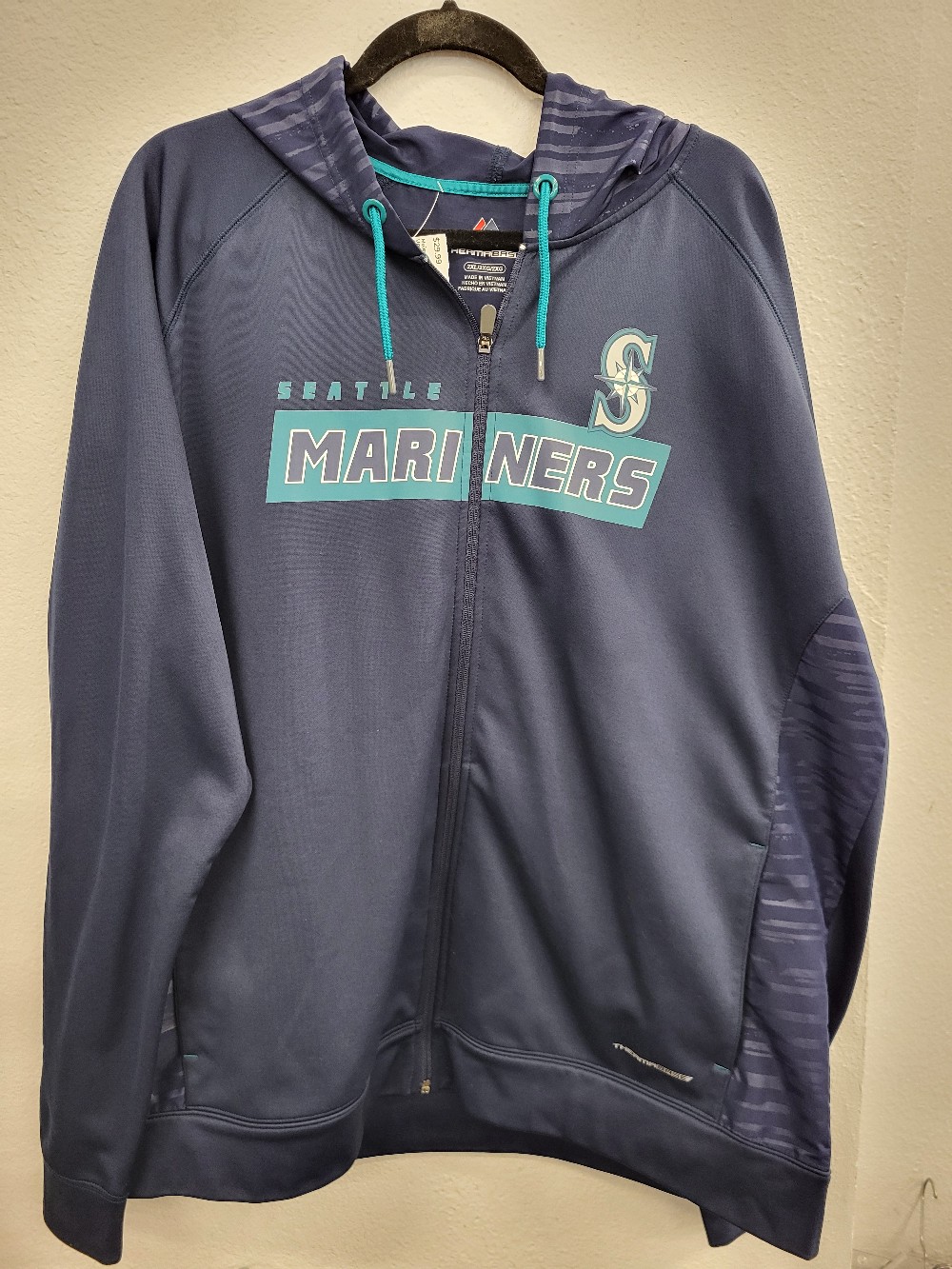 Majestic Seattle Mariners Zip Up Hoodie, 2XL