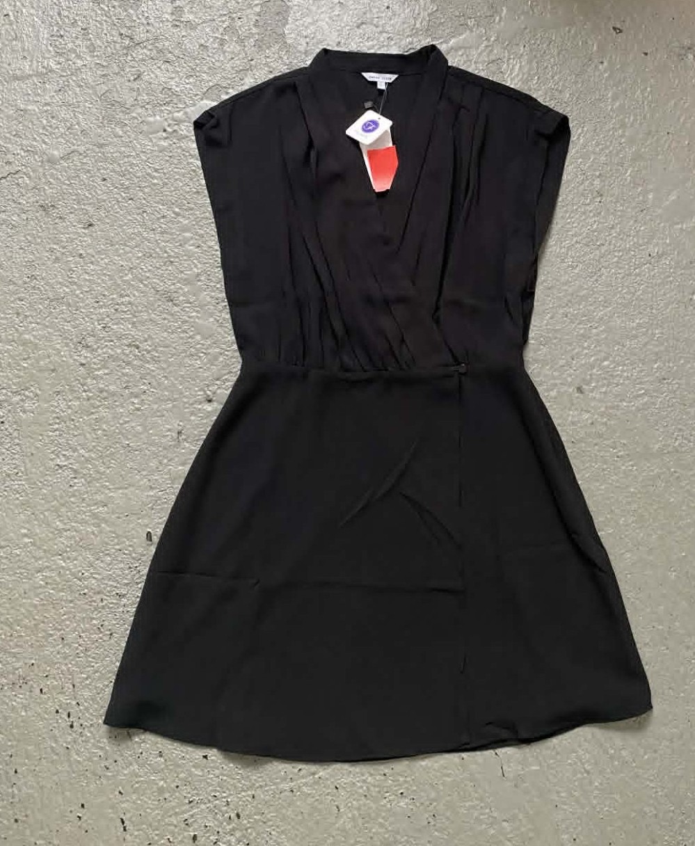 Naked Zebra Faux Wrap Dress