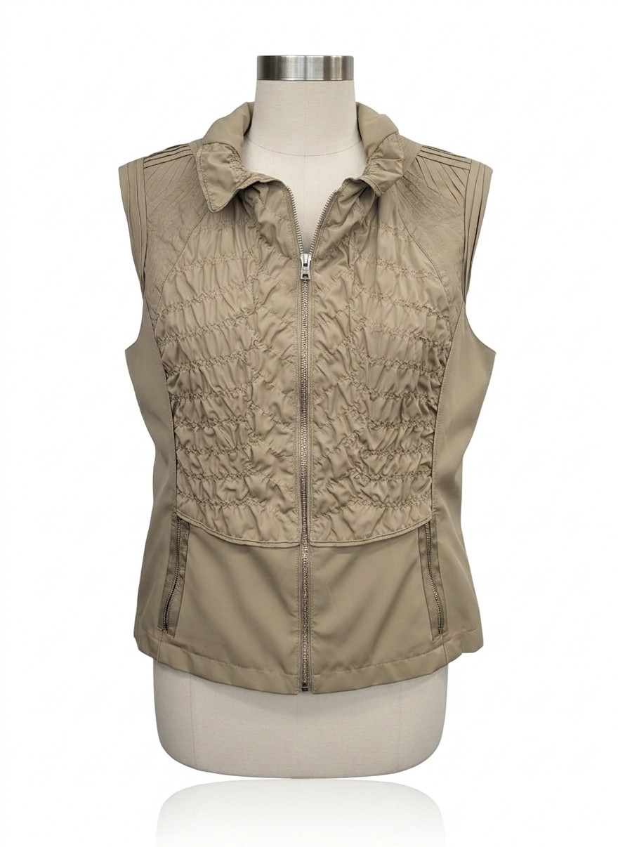 Elie Tahari Windbreaker Vest, Large