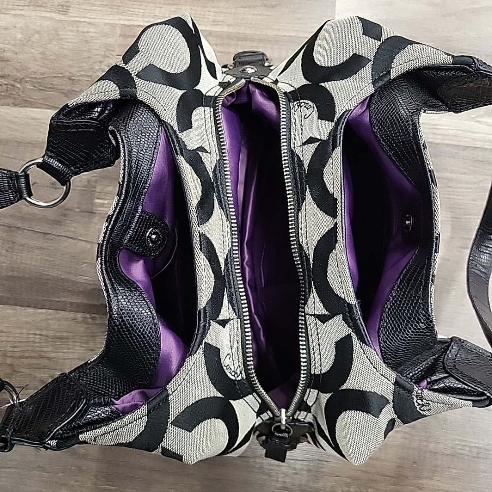 Vintage Coach Monogram Canvas Bag