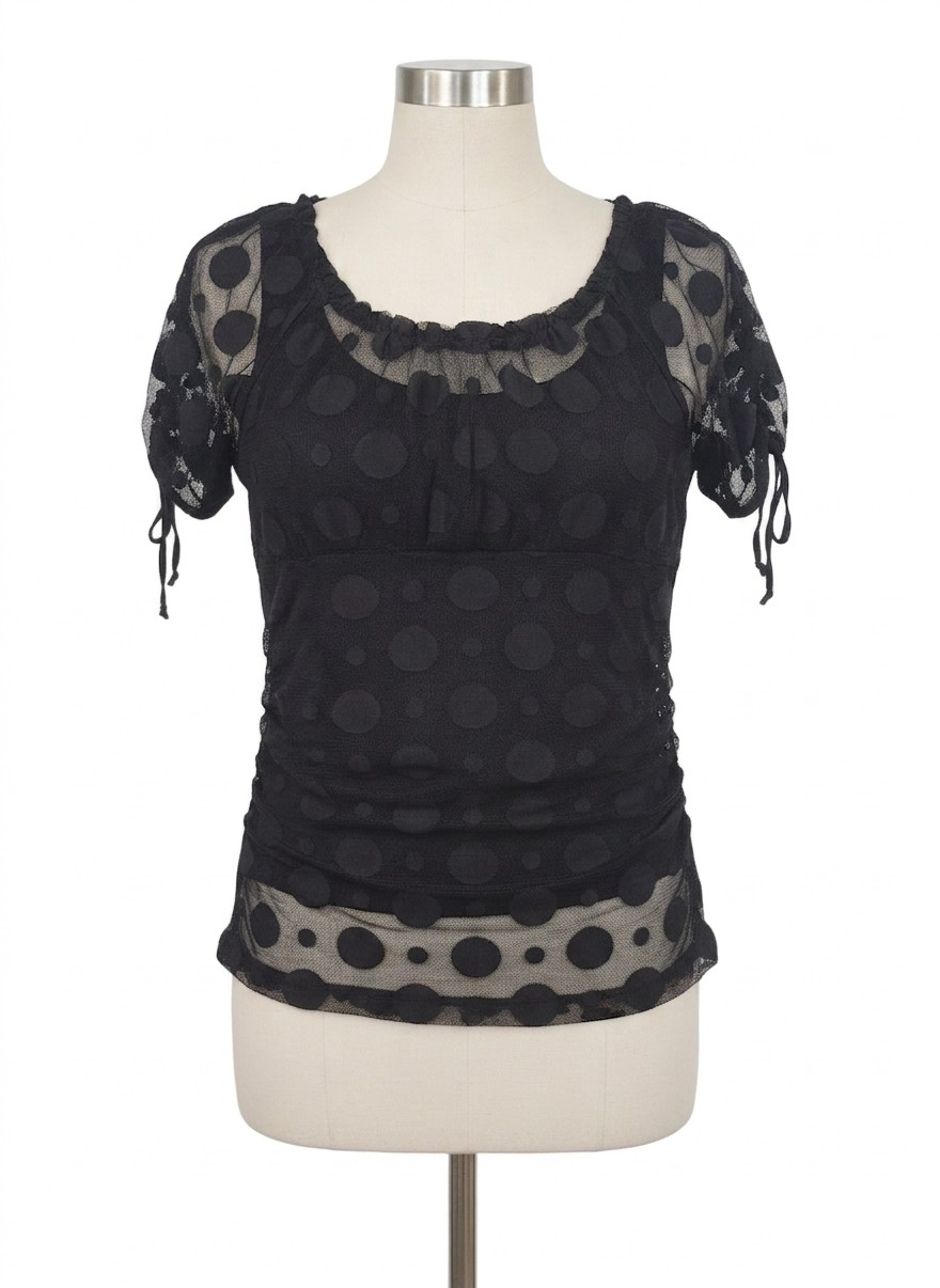 Style & Co Mesh SS Top, Medium