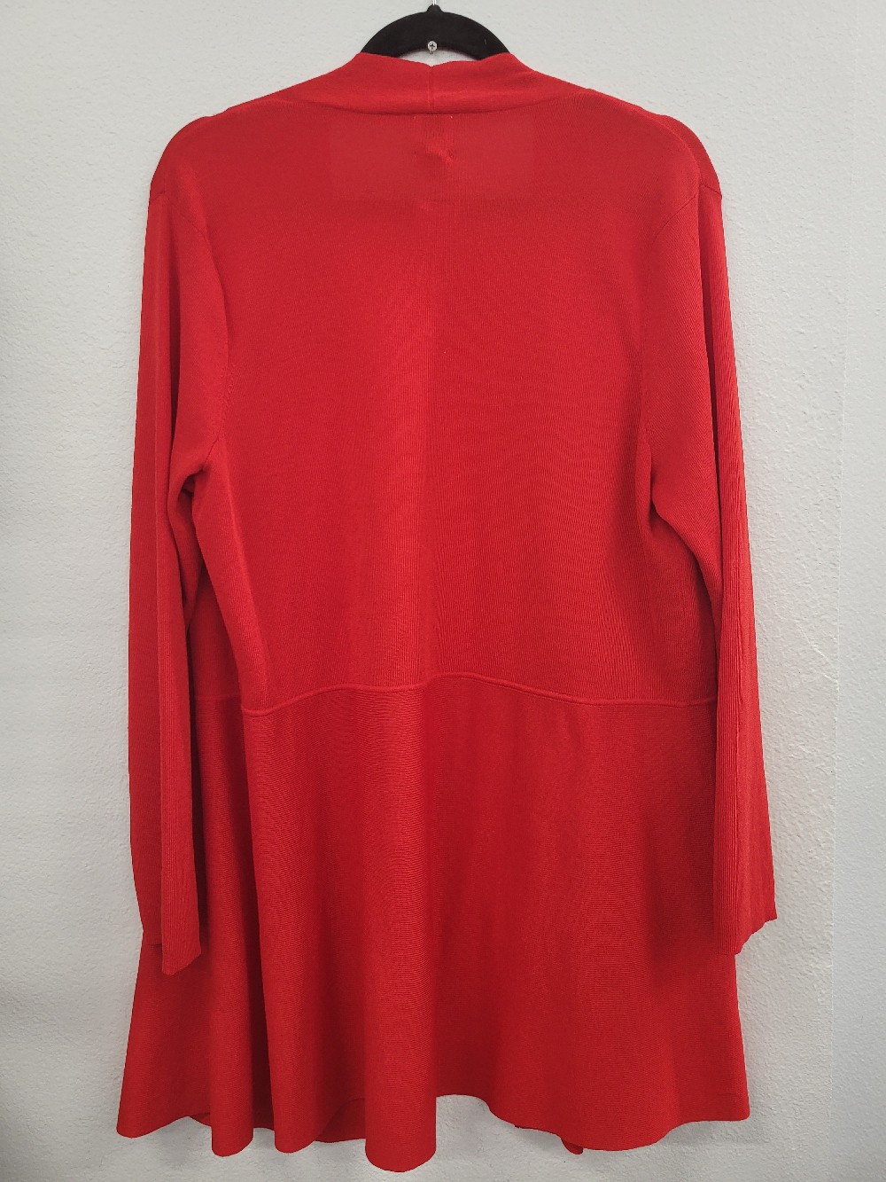 Ann Klein Red Open Cardigan, 2X
