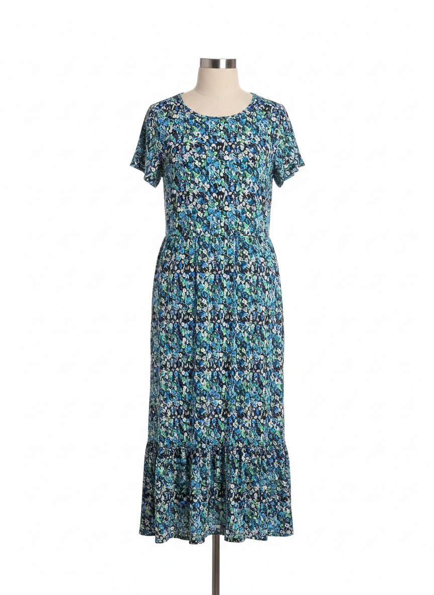 UVN pattern maxi dress