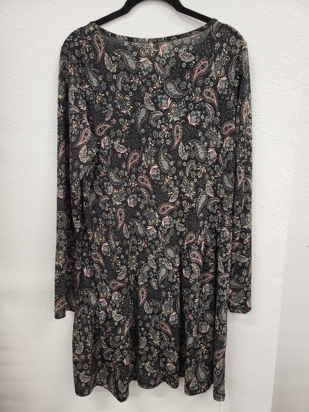 MTS Paisley Print LS Dress, Medium