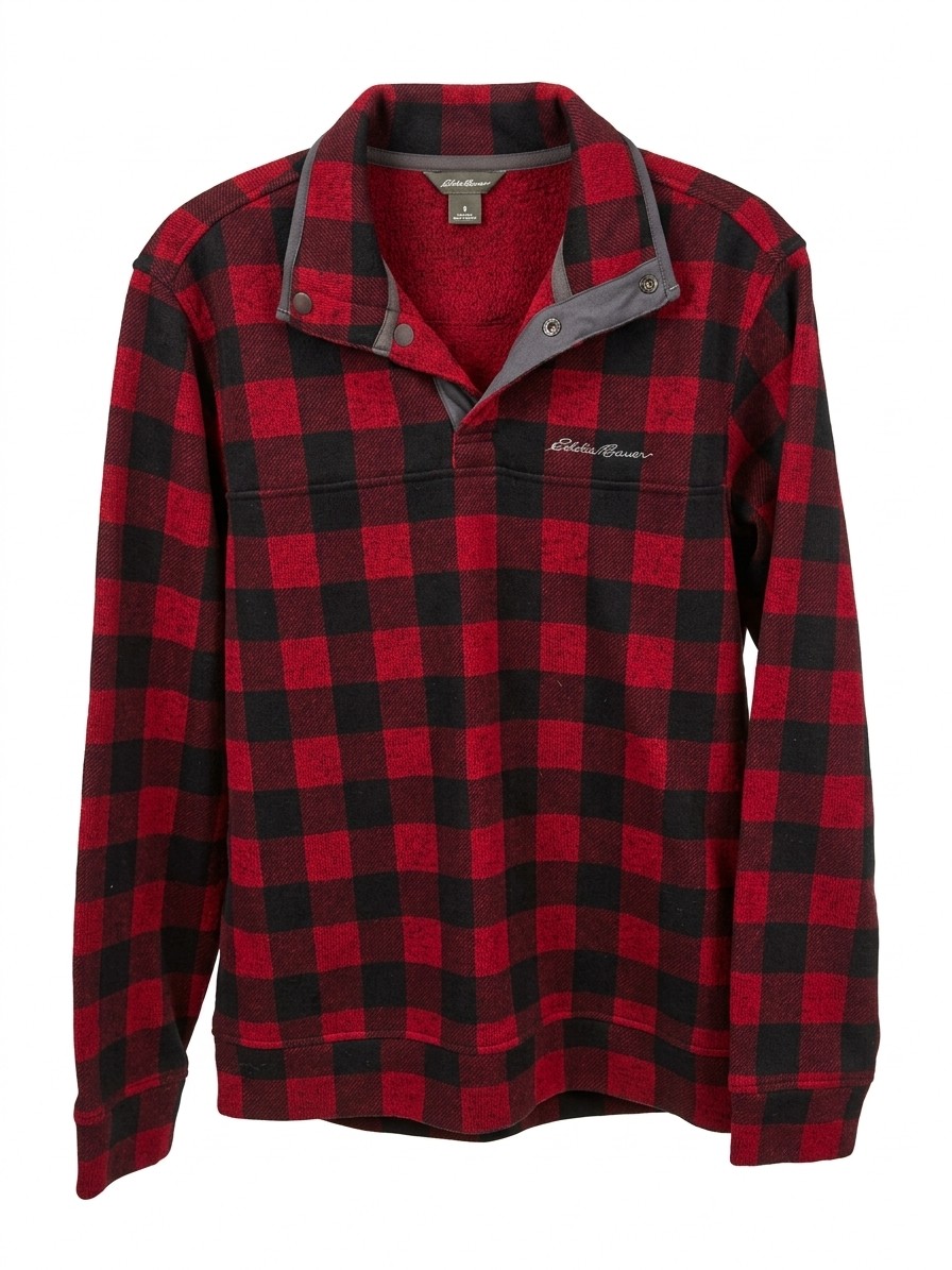 Eddie Bauer plaid sweatshirt