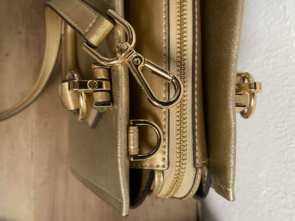 Michael Kors Marylin Metallic Saffiano Leather Bag