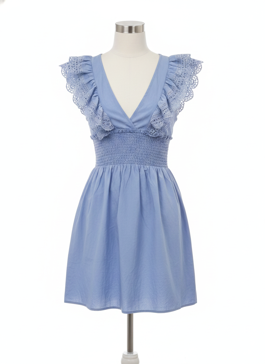 Inmod Crochet Sleeve Dress
