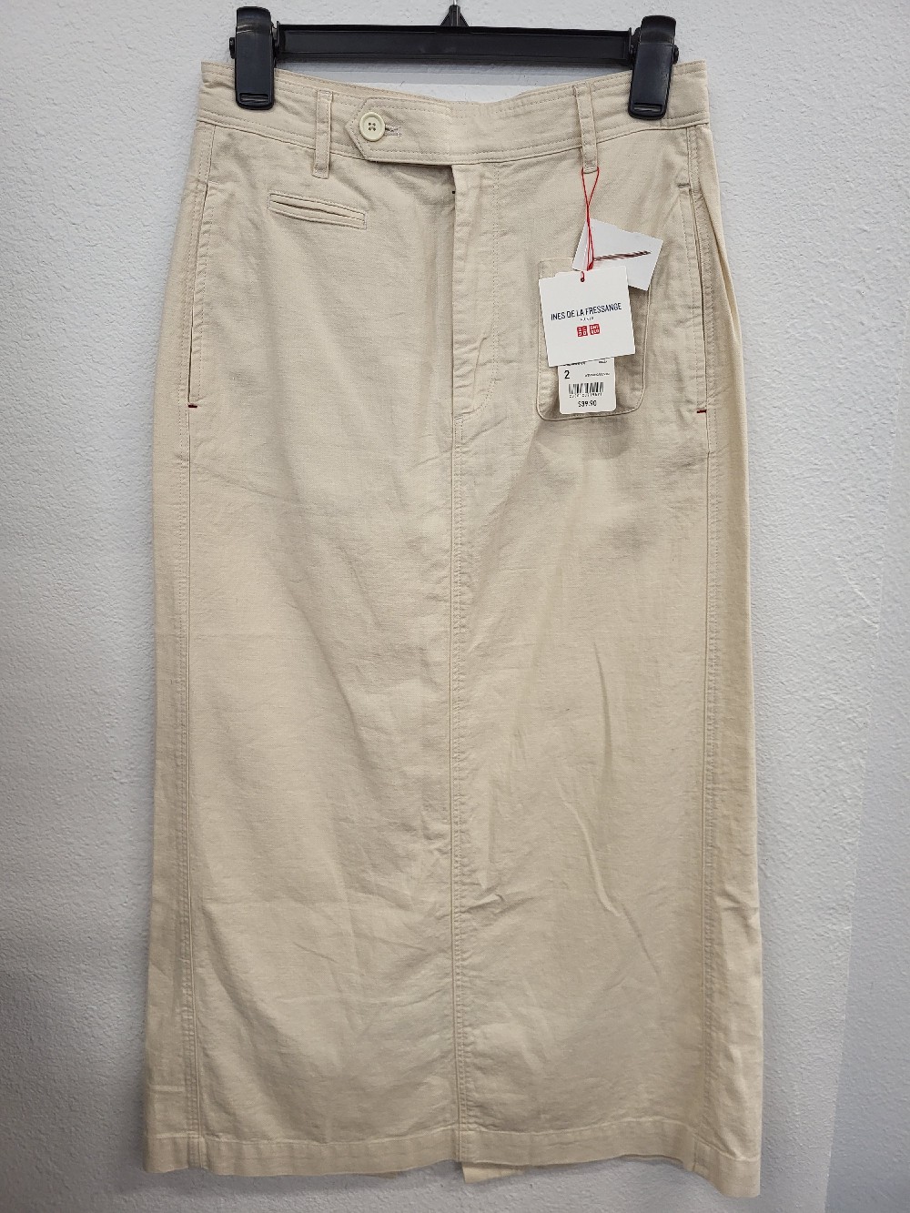 Ines De La Fressange Paris Uniqlo Cotton/Linen Blend Skirt, 2-NWT