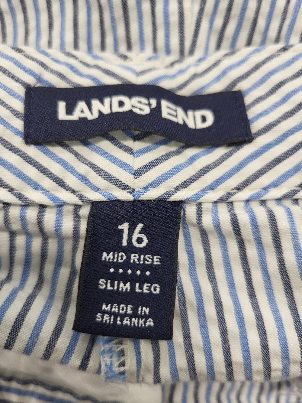 Lands End Striped Pants