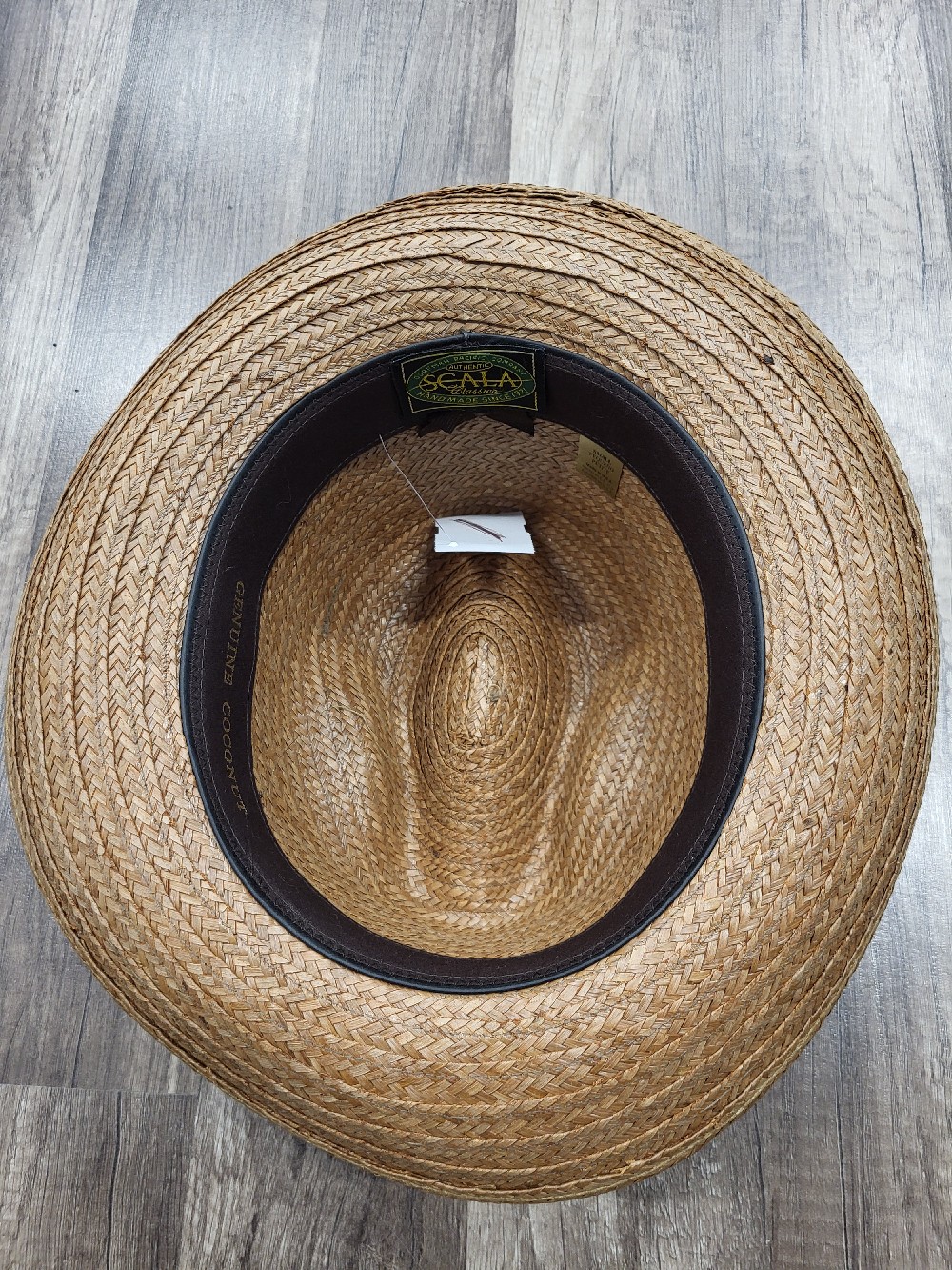 Authentic Scala Classico Genuine Coconut Straw Hat