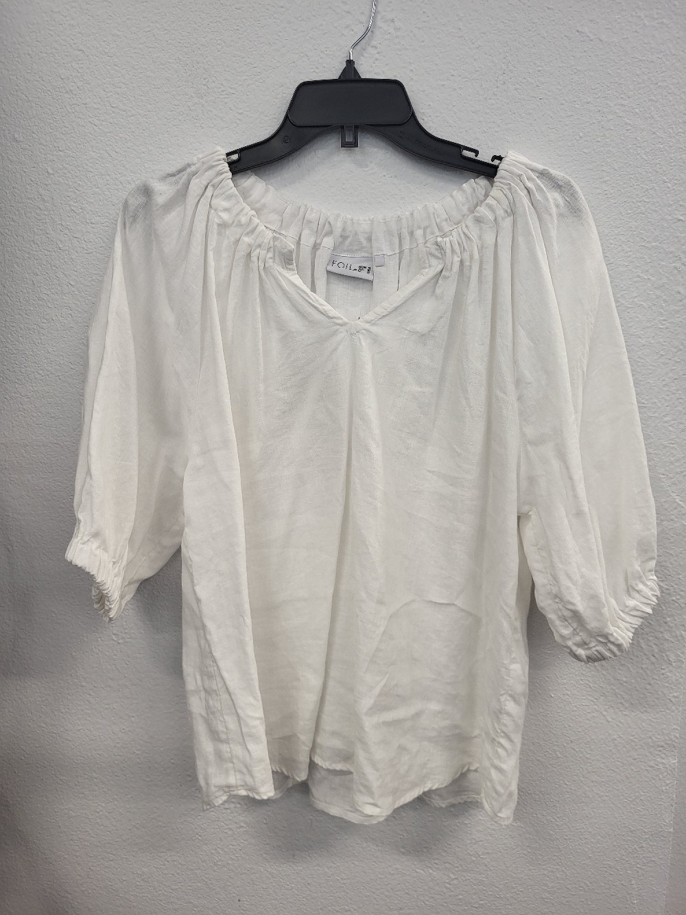 Foil 3/4 SL Linen Top